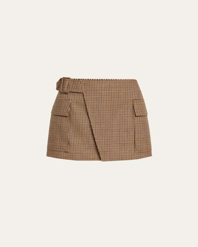 Conan Check Mini Skirt